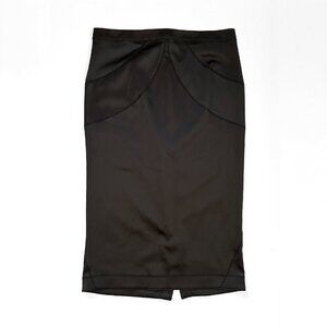 Just Cavalli by Roberto Cavalli Black Satin Pencil Skirt